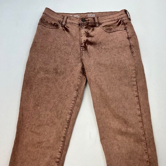 a.n.a Women’s Skinny Ankle Jeans Five Pocket Coral Size 10 - Picture 2 of 10